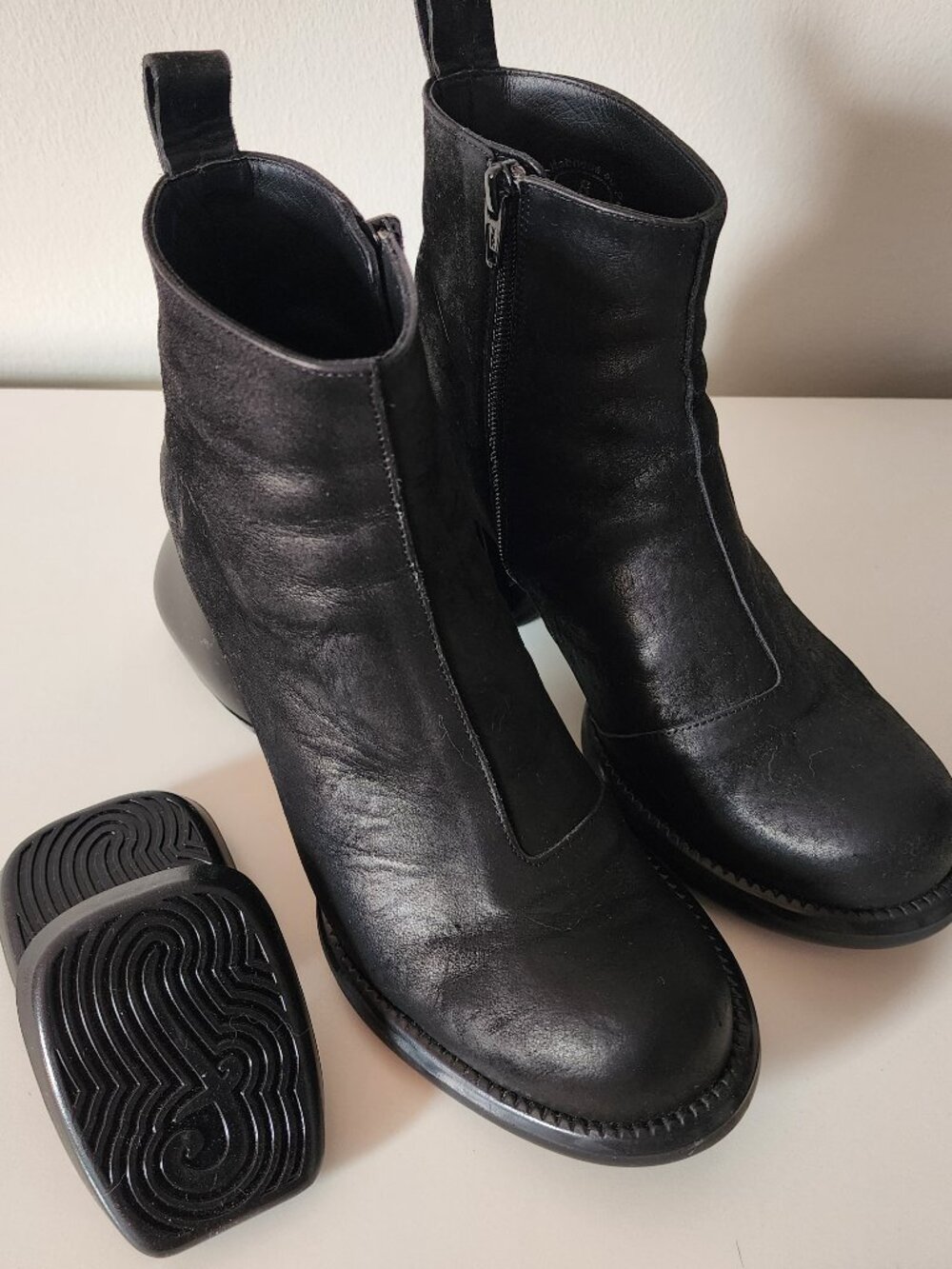 John Fluevog black F Trip  Etta boot in size 8